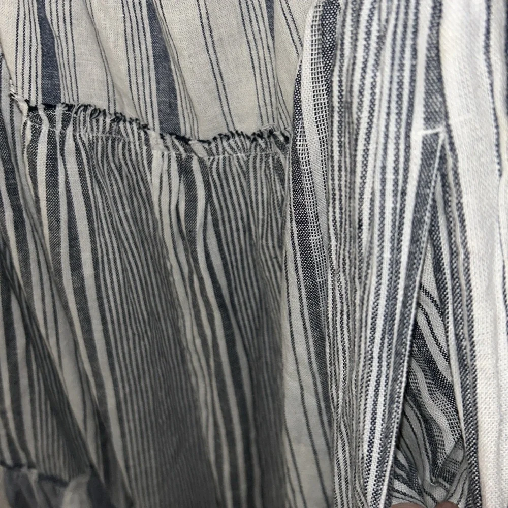 NWT J. Crew Chambray cover-up dress in stripe blue size